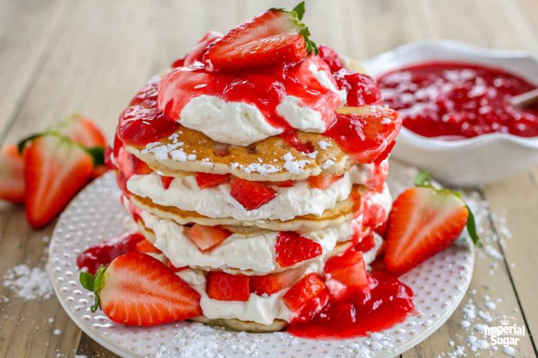 Strawberry Shortcake Pancakes imperial