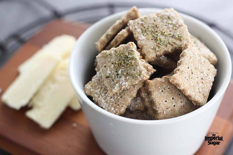 Whole Wheat Rosemary & Olive Oil Crackers