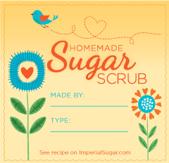 Little Birdie Sugar Scrub Label