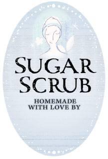 Teaser Blue Sugar Scrub Label
