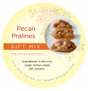pecan pralines gift mix sticker imperial