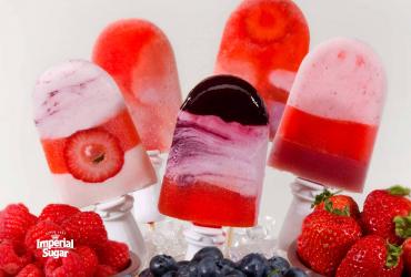 3 Berry Yogurt Popsicles