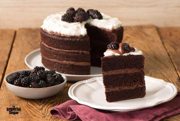 Blackberry Chocolate Layer Cake imperial