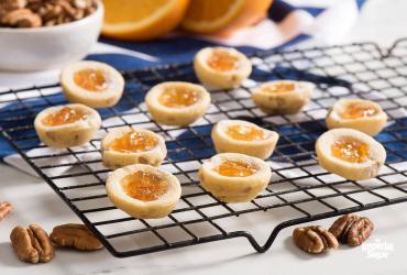 Orange Pecan Butter Cookies 