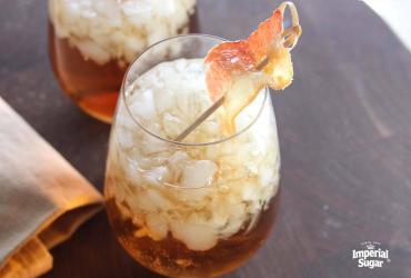 Candied Bacon and Bourbon “Pigskin Fizz”