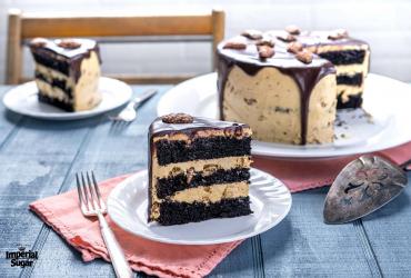 Chocolate Pecan Layer Cake 