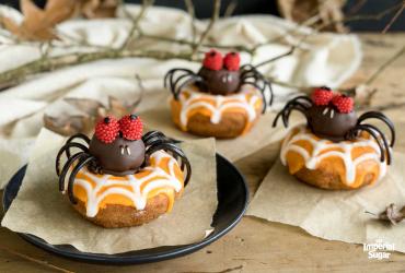 Chocolate Truffle Spider Donuts 