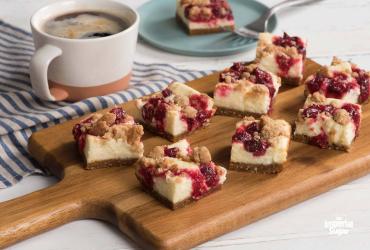 Cranberry Cream Cheese Bars with Streusel Topping Imperial 