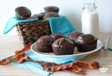 Double Choco-Bacon Muffins