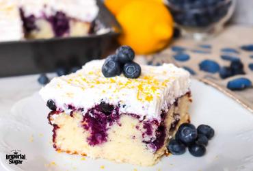 Lemon Blueberry Poke Cake Imperial Sugar 