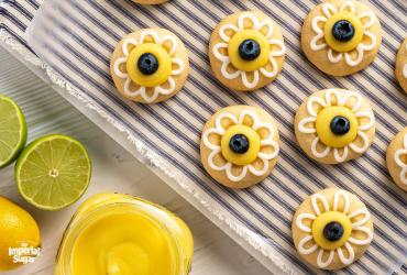 Lemon Lime Shortbread Thumbprint Cookies