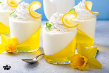 Lemon Mousse Jello Cups