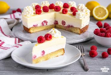 Lemon Raspberry Cream Cheesecake 