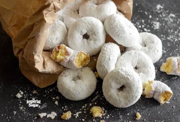 Mini Powdered Sugar Doughnuts