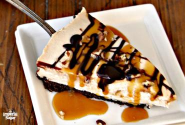 No Bake Turtle Cheesecake Pie imperial