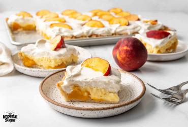 Peaches and Cream Slab Pie Imperial