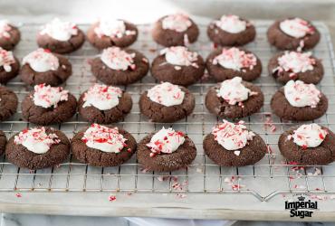 Peppermint Chocolate Drop Cookies imperial