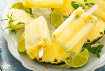Pineapple Mojito Popsicles