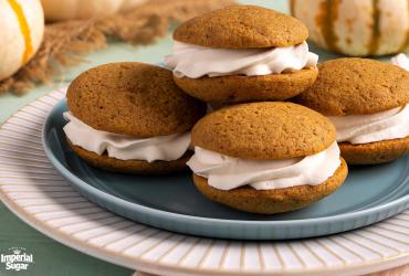 Pumpkin Cookies with Whipped Cream Frosting Imperial 