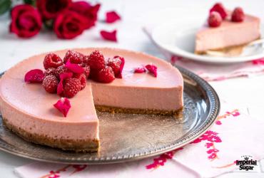 Raspberry Rosewater Cheesecake 