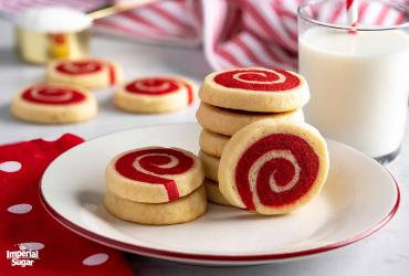 Red Velvet Pinwheel Cookies Imperial 