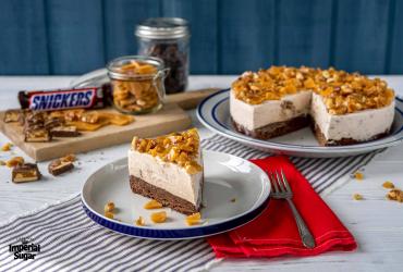 Snickers® Brownie Ice Cream Cake