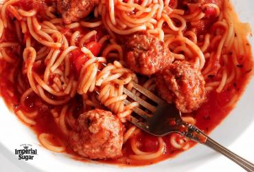 Spaghetti and Meatballs with Homemade Sauce