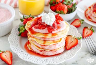Strawberry Cheesecake Pancakes Imperial 