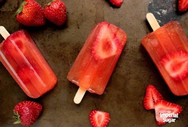 Strawberry Sweet Tea Popsicles imperial