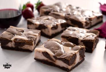Strawberry Red Wine Cream Cheese Brownies imperial