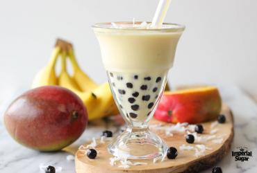 Tropical Smoothie with Tapioca Pearls