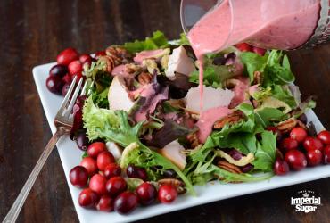 Turkey Salad with Cranberry Vinaigrette