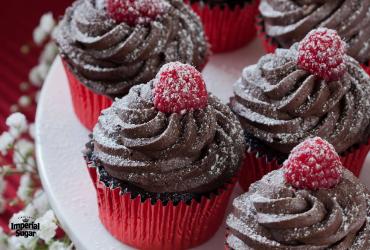 Vegan Chocolate Raspberry Cupcakes