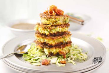 Brussels Sprouts, Bacon and Leek Fritters imperial