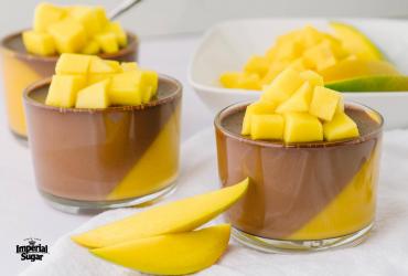 Chocolate Cream with Mango Gelée