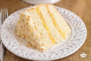 Coconut Lemon Layer Cake imperial