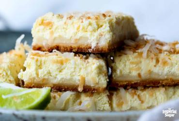 Coconut Lime Cheesecake Bars imperial
