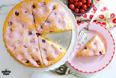 German Sour Cherry Cake Imperial