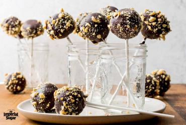 Peanut Butter Brownie Cake Pops imperial