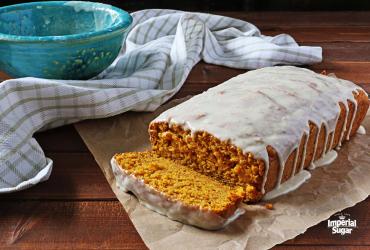 Pumpkin Bread with Ginger Icing
