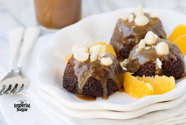 Sticky Toffee Pudding with Macadamias and Grand Marnier®