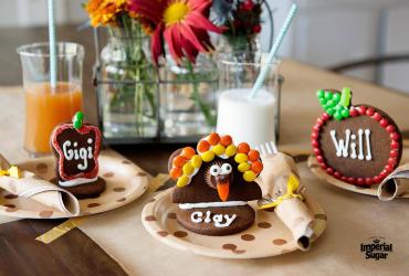 Thanksgiving Cookie Place Cards