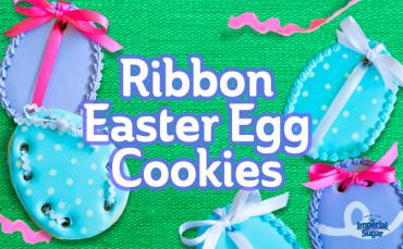 Ribbon Easter Egg Cookies imperial